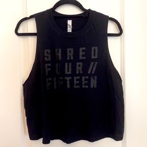 Shred415 Cropped Racerback Tank
